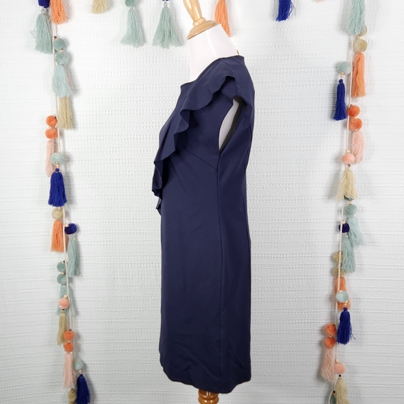 Banana Republic Knit Asymmetrical Ruffle Dress - Picture 6 of 8